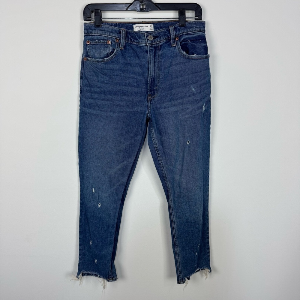 Abercrombie & Fitch skinny high rise denim jeans distressed casual